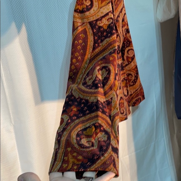 View collection 12 velvet print jacket tans euc - Picture 7 of 11